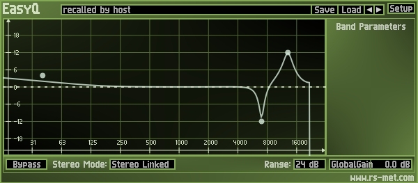 Shure SE535 triple-flange smallest flange cut off EQ curve<