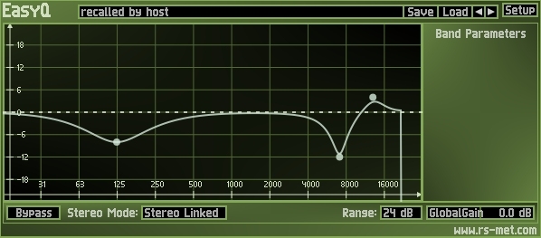 Westone 3, triple-flange smaller flange cut off EQ curve<